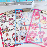 Pad De Escritura Sanrio Hello Kitty Cinnamoroll Kuromi My Melody A4 Con Clip De Colores Impresión De Prueba Accesorio Para Cosplay - details 6