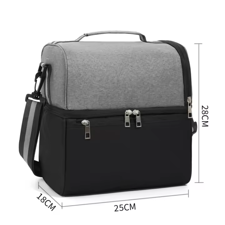 Bolsa De almuerzo de Doble Capa Bolsa de Hielo de mantimiento fresco Bolsa de Isla unisex Bolsa de Isla portátil de color a juego Bolsa de Isla - 1