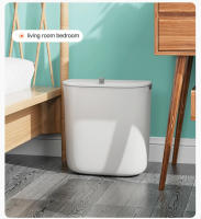 Basurero De Baño Colgante Con Tapa Resistente Al Agua Para Pared Ecológico De ABS Tamaño Delgado Para Inodoro 7/9L - details 8