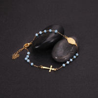 LUXUKISSKIDS Pulsera De Cristianismo Multicolor Con Deseos De Enamel Y Cruz En Acero Inoxidable Cadena De Enlace Joyería De Oración Para Niños Y Niñas - details 5