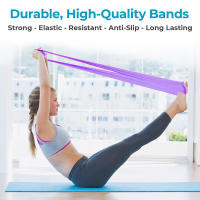 4 Pcs Bandas De Resistencia Para Ejercicio Fitness Yoga Pilates Rehabilitación Terapia Física Estiramiento Y Entrenamiento De Fuerza - details 5