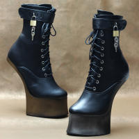 Botas De Plataforma Con Tacón Alto De 7 Pulgadas JIALUOWEI Para Mujer Ponyplay Ankle Bootfetish Talla 36-46 Envío Rápido - details 3