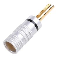 8 Unids Chapado En Oro de Cobre BFA 4mm Banana Plug Cable Adaptador Conectores Altavoz - details 0