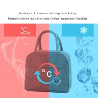 Bolsa Térmica Para Almuerzo Con Aislamiento Y Manija Para Mujeres Y Niños Caja De Alimentos Portátil Para Picnic Y Viajes - details 2
