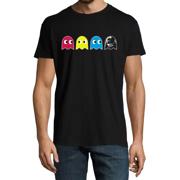 Camiseta - Intruso en el videojuego - Pac / Dark - fantasma - Algodón premium - Unisex - 1