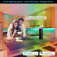 Tira De LED RGB 10m Control Bluetooth WIFI 5050 Para TV Computadora Dormitorio Fiesta Navidad Alexa Google Compatible Con Smart Device - details 5