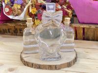 Set de 4 piezas para Ritual de la arena - Jarrones en forma de corazón con lazo de arpillera, rodaja de madera, jarrones de cristal - regalos para bodas - details 0