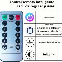 Luz De Paraguas LED 104 Luces Con Control Remoto 8 Modos Operación Por Batería Impermeable Para Decoración De Patio Jardín Courtyard - details 6