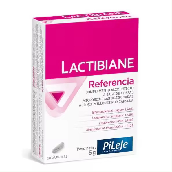 Pileje LACTIBIANE REFERENCE 10 CAPSULAS para el Cuidado Digestivo - 1