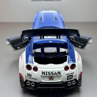 Coche De Deportes Nissan GT-R a Escala 1:22 Con Sonido Y Luz Modelo Metálico De Alta Simulación Para Coleccionistas Y Regalos Para Niños - details 17