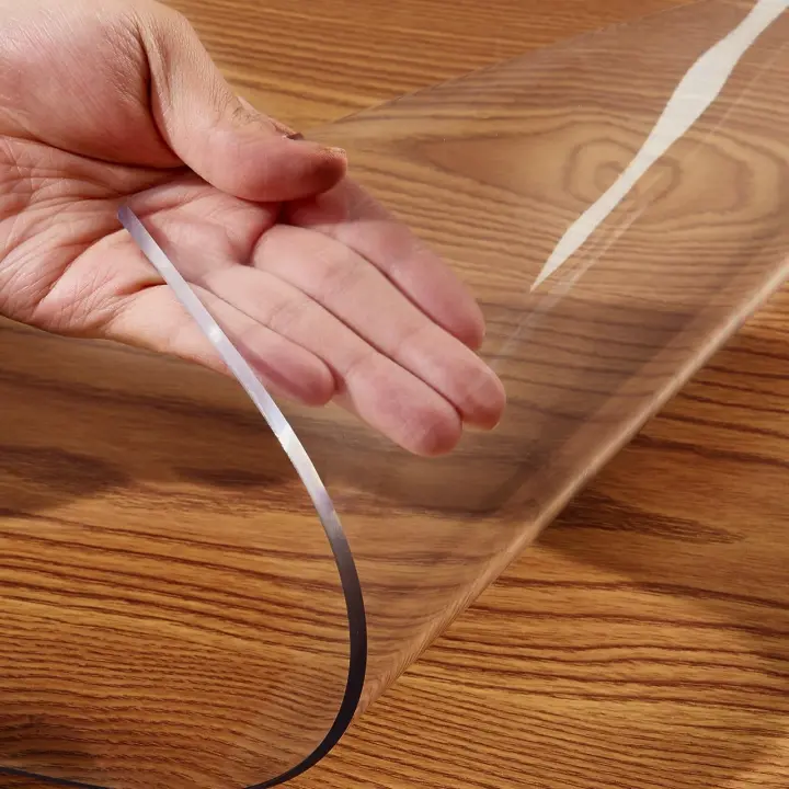 Mantel De PVC Transparente Resistente Al Calor Impermeable Y a La Grasa 1pc Mantel Para Comedor De Alta Calidad - 1