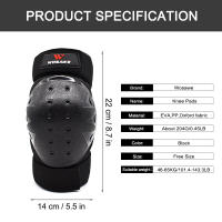 WOSAWE Protección De Rodilla Para Motocicleta Cross Guardia De Tornillo Soporte De Pierna Calentador De Esquí Patinaje En Patines Protetor De Rodilla - details 7