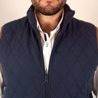 S&C - Chaleco Hombre Vestir - Chaleco Rombos Caballero - Chaleco Acolchado - Tejido Exterior Polyester - Cuello Interior en Antelina - Con Dos Bolsillos y Cremallera - Fabricado en España - details 3
