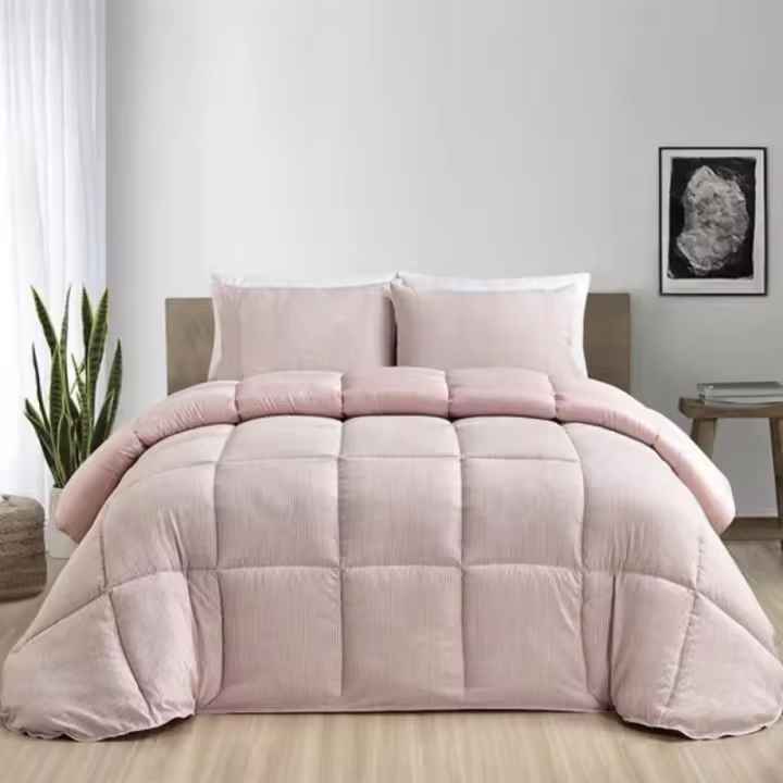 COLCHA BOUTI ATENAS MOD. LINES  / COLOR ROSA/ CAMA DE 90 - 1