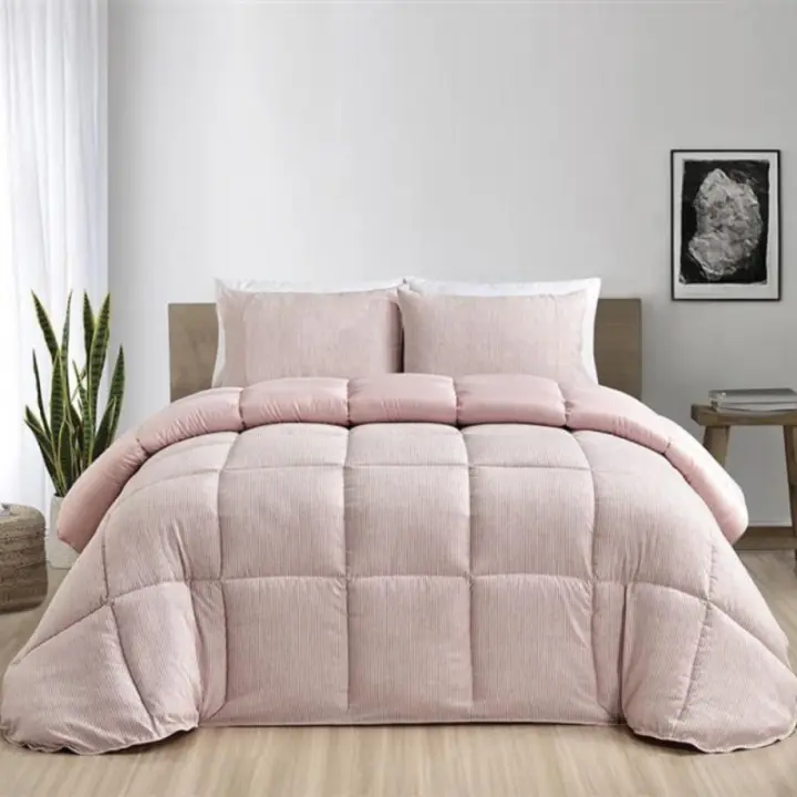COLCHA BOUTI ATENAS MOD. LINES  / COLOR ROSA/ CAMA DE 90 - 1