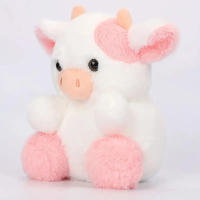 Muñeco De Peluche De 20cm En Forma De Vaca Con Fresa Colorido Juguete De Lacteos Regalo Perfecto Para Cumpleaños Y Navidad Para Niños Decoración De Habitación - details 1