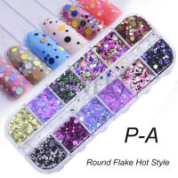 12 Grillas De Brillo De Uñas En Forma De Corazón Sequinias Holo Iridescentes Para Año Nuevo Y San Valentín BERX04 - details 6