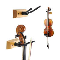 Soporte De Pared Para Violín Y Viola Con Gancho Para Arco Base De Madera 1 Pack Accesorios Para Exhibición Y Almacenamiento De Violines - details 2