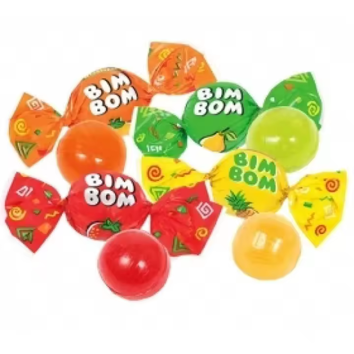 Caramelos Roshen Bim Bom Sabores Frutales Rellenos | Formato Bolsa 1KG - 1