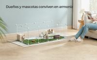 SONGMICS Jaula para Mascotas, Valla Metálica para Hámster, Conejitos, Parque de Mascotas en Bricolaje, para Animalitos, Negro/Blanco - details 1