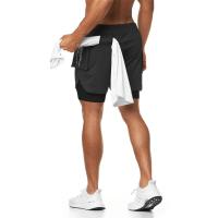 Shorts Deportivos Para Hombre 2 En 1 Running Bottoms De Playa Fitness Entrenamiento Verano Shorts De Correr - details 8