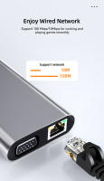 Hub USB C 4K 30Hz Adaptador Tipo C a HDMI Compatible Con USB 3.0 11 En 1 Dock PD 87W Splitter USB C Para MacBook pro Air - details 3