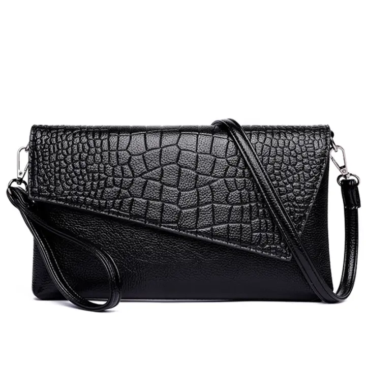 Bolso de Mujer con Diseño de Cuero PU Bolso de Hombre con Patrón de Cocodrilo Bolso de Mano Vintage para Damas Bolso Cruzado Casual - 1