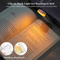 Lámpara De Lectura Mini LED Con Clip Recargable Por USB Protección Ocular Ajustable En Brillo Portátil Para Noche Y Libros - details 3