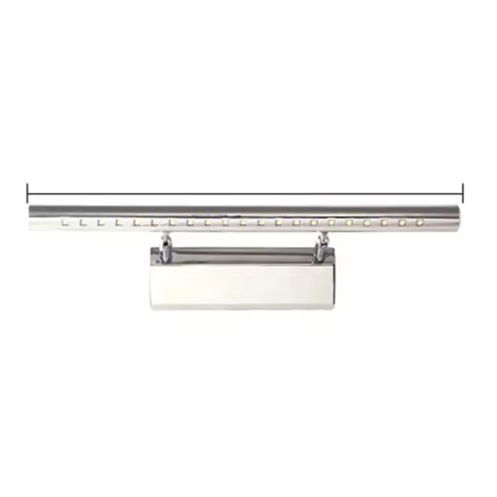 Lámpara De Pared LED Para Baño Espejo Blanco Cálido / Blanco Lavabo Luz De Aluminio Y Acero Inoxidable Moderna Instalación En Pared - 1
