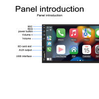 Reproductor Multimedia Para Coche 2Din 7 Pulgadas Pantalla HD Táctil Carplay Android Auto Radio RAIDO USB Bluetooth Cámara Rearmada - details 10