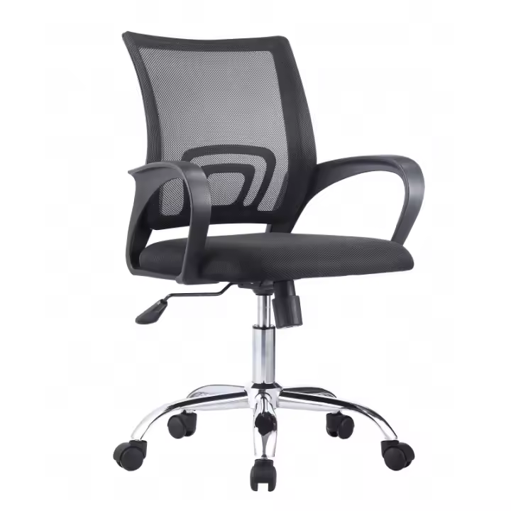 Sillón de oficina regulable en altura y tapizada en tejido de malla transpirable - 1
