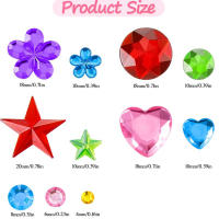 Pegatinas De Cristal Acrílico 3D Para Niñas Decoración DIY Adhesivas Brillantes Joyería De Peluca Regalo Para Niñas De 3-12 Años - details 2