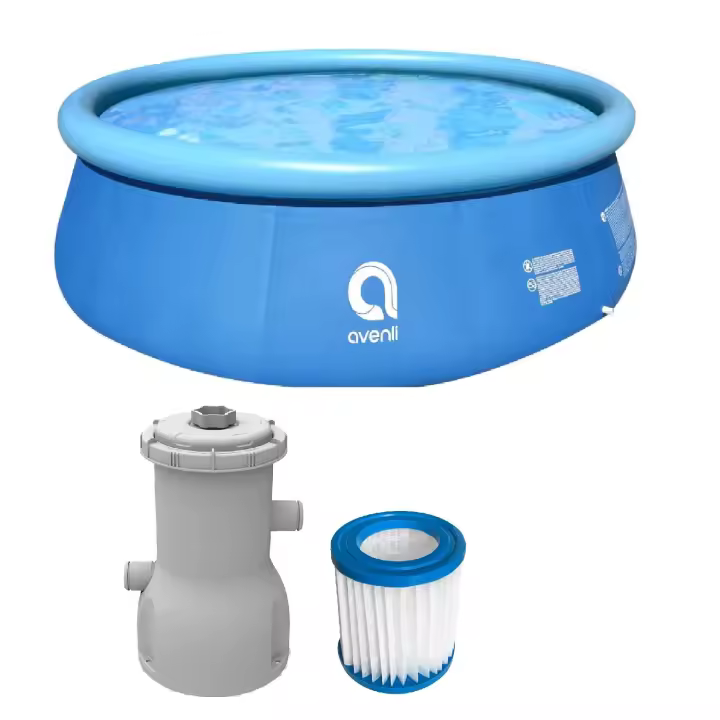 YUMO HOUSE- Piscina Desmontable de 360 x 76 cm Con depuradora 1136 litros, Capacidad 5377 litros-Piscina Desmuntable de 360 ​​x 76 cm Amb depuradora 1136 litres, Capacitat 5377 litres - 1