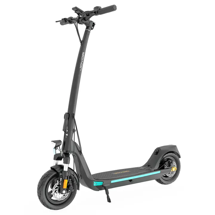 JOYOR C10 Patinete Eléctrico, Motor de 500W, Batería Extraíble de 48V 10.4Ah, Neumáticos de 10 Pulgadas, Velocidad Máxima de 40km/h, Alcance Máximo de 30-50km, Carga Máxima de 120kg, Freno de Disco Dual, Cerradura NFC - 1