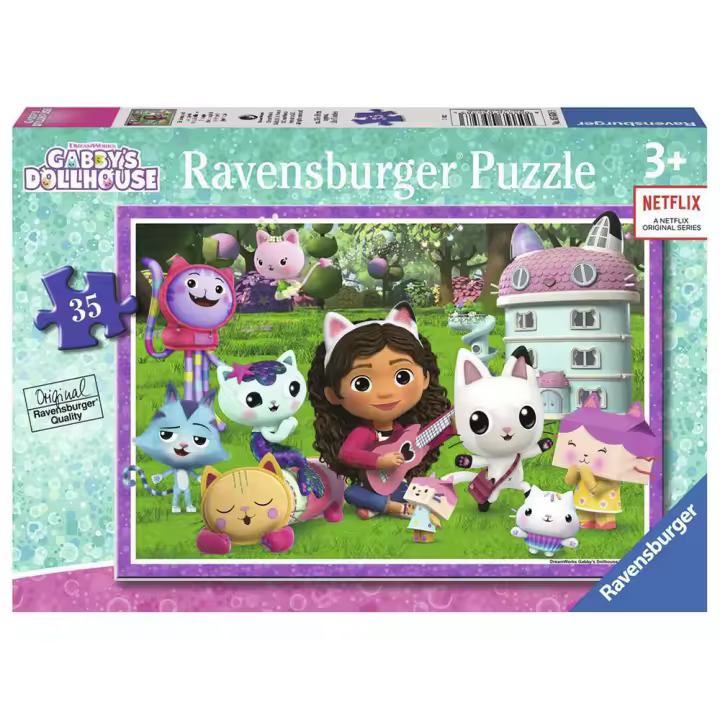 RAVENSBURGER PUZLE DE LA CASA DE MUÑECAS DE GABBY 35 PIEZAS, 05658, TIENDA CON LICENCIA OFICIAL - 1