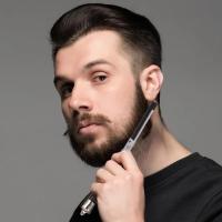 Peine De Bolsillo Automático Para Hombres Con Cuchilla De Ablación Botón De Encendido Portátil Y Duradero Herramienta De Peluquería - details 5