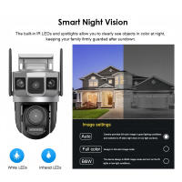 Cámara De Seguridad IP Exterior HD 6K 12MP Con Visión Nocturna Y Detección De Corpo PIR Cámara Inalámbrica WIFI 4G SIM Tarjeta Triple Pantalla CCTV - details 9