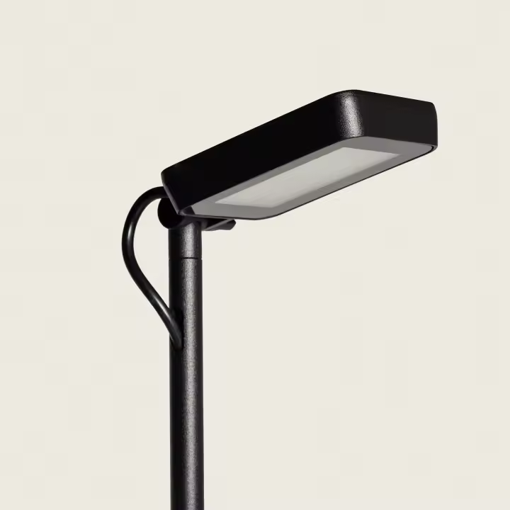 Ledkia Baliza Exterior LED 6W 60 cm con Pincho Flux Negro - 1