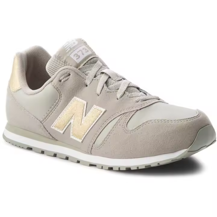 Zapatillas New Balance Kj373 Gris Dorado Kids  Kj373Guy - 1