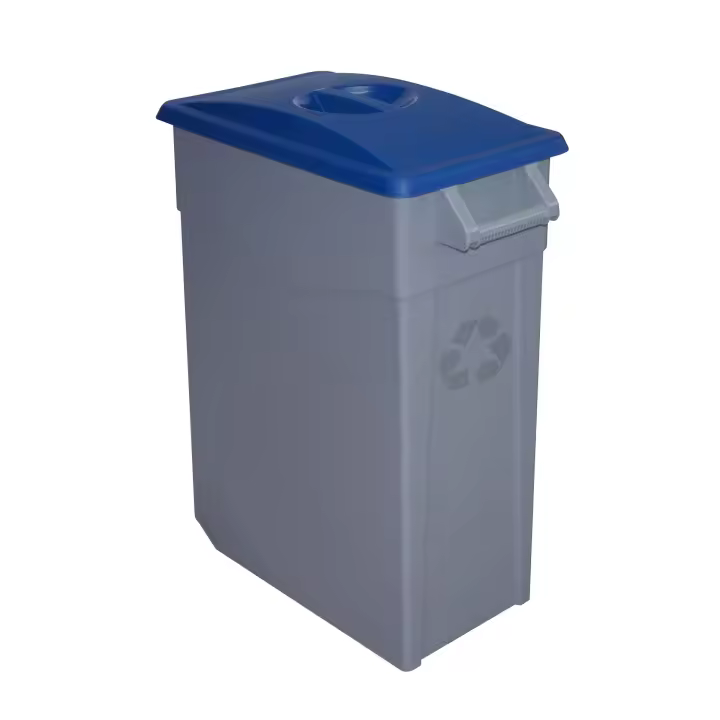 Denox Contenedor Zeus 65 Litros Cerrado para Reciclaje con Ruedas y Asa Ergonómica - 1