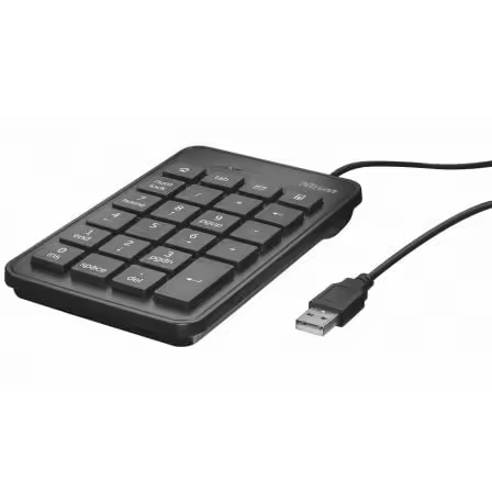 Teclado Numérico Trust Xalas - USB - 5 Teclas Adicionales - 1