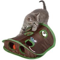Juguete Interactivo Para Gatos Juego De Escondite Y Busqueda Con 9 Agujeros Y Bola Collapsible Puzzle Ejercicio Para Gatos - details 0
