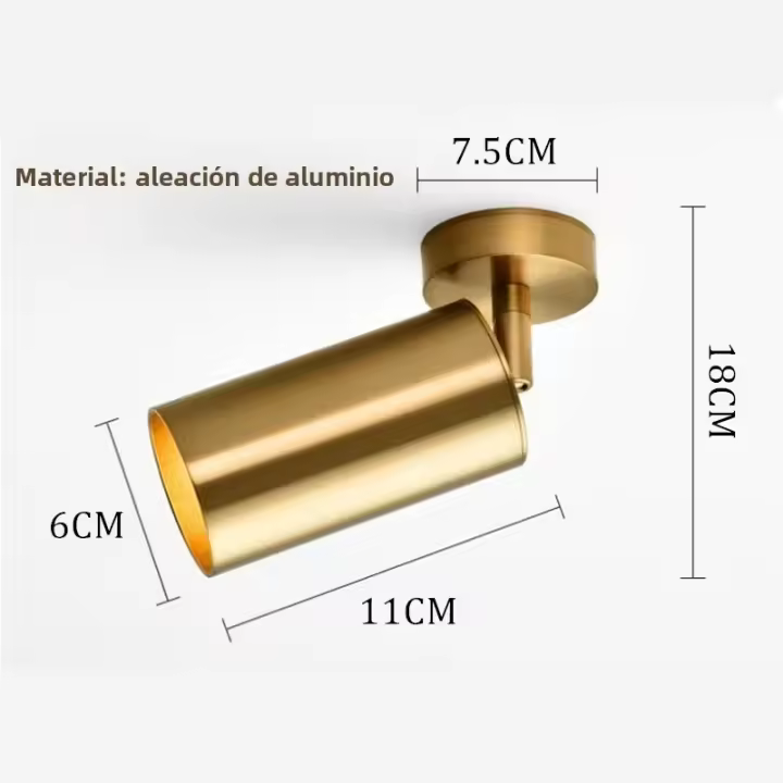 Lámpara De Techo Moderna Dorada SUNMEIYI Ajustable Para TV Sala De Estar Hotel Oficina Club Bar Con Bombilla GU10 Incluida - 1