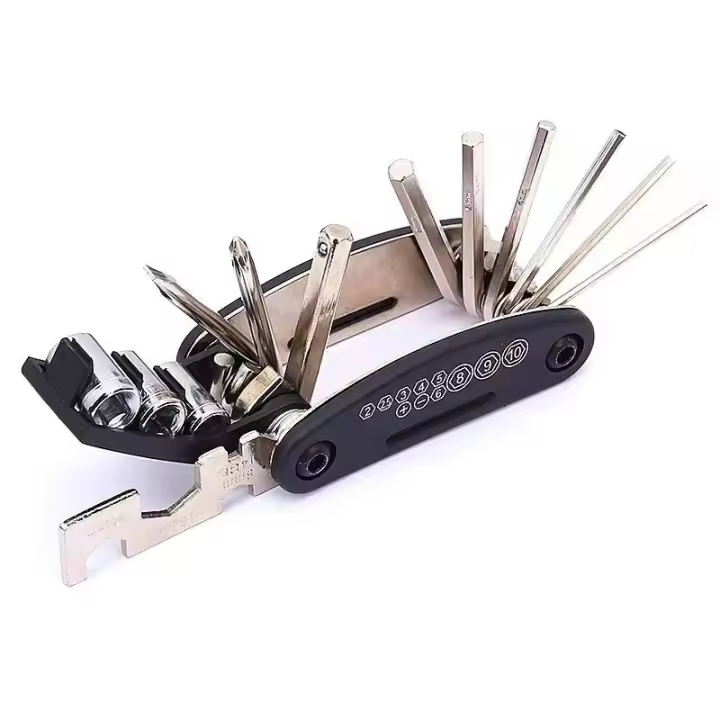 Juego De Herramientas Multifuncional Portátil 16 En 1 Para Accesorios De Motocicleta Bicicleta Y Muebles Herramienta Hexagonal De Mantenimiento - 1