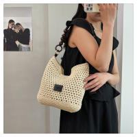 Bolso de paja, bolso tejido, bolso tote de mujer vintage imitación de caña, bolso de hombro y bandolera de diseño minoritario y moderno para mujer - details 11
