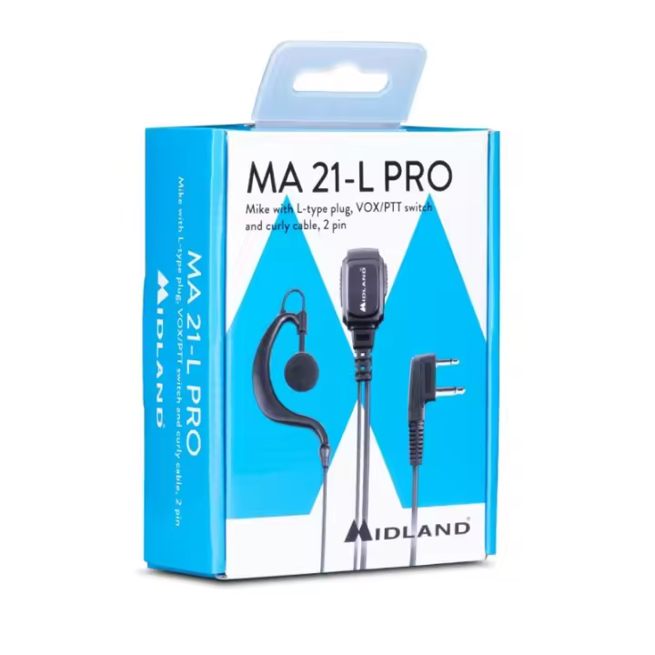 Midland C1496 - MA21-L PRO solapa con auricular ajustable. VOX/PTT - 1