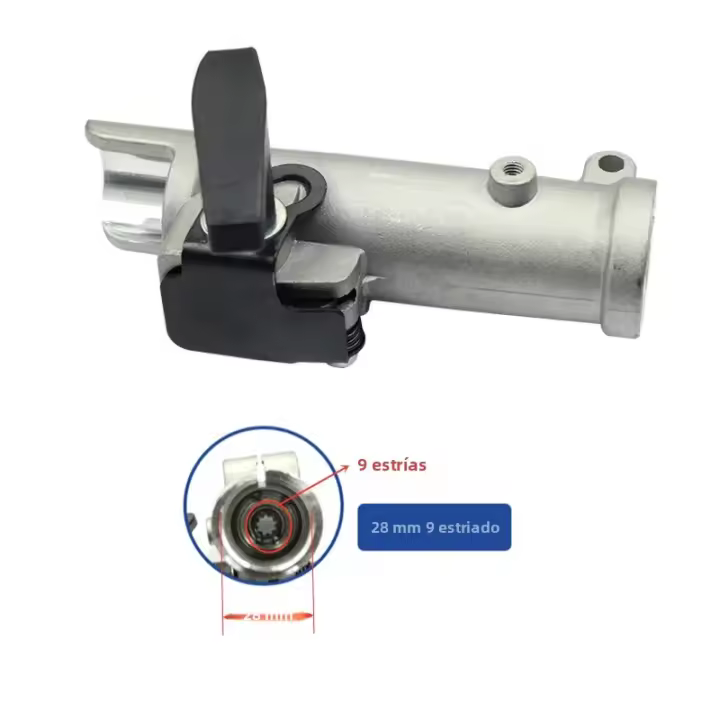 Conector De Eje Universal 9 Encogedores Para Trimmer De Jardín Reemplazo De Arrancador De Bello Spline 26/28mm Herramienta De Jardín - 1