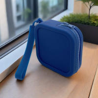 Bolso Cuadrado De Silicona Organizador Monedero Impermeable Con Cierre De Cremallera Bolso Para Cosméticos Y Auriculares Para Estudiantes Unisex - details 7