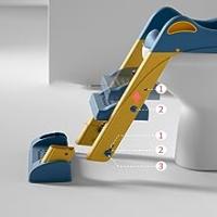 Edibaby, Adaptador wc niños con escalera, Portátil, Ajustable, Cojín acolchado, de 1 a 7 años - details 5
