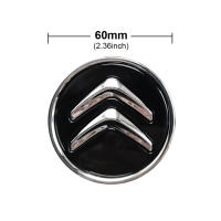 4/8Pcs Tapas De Centro De Rueda Para Coche 60MM Reemplazo Negro Cubierta De Rueda De Aleación Para Mayoría De Modelos Citroen C1C3C4 DS3 - details 7